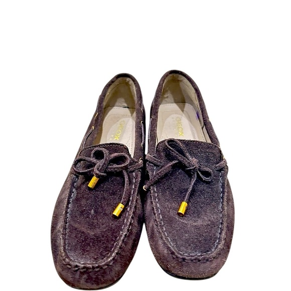Geox respira anima dark Brown Moccasin suede Leather slip on loafer eu 38/7.5 - Picture 3 of 9